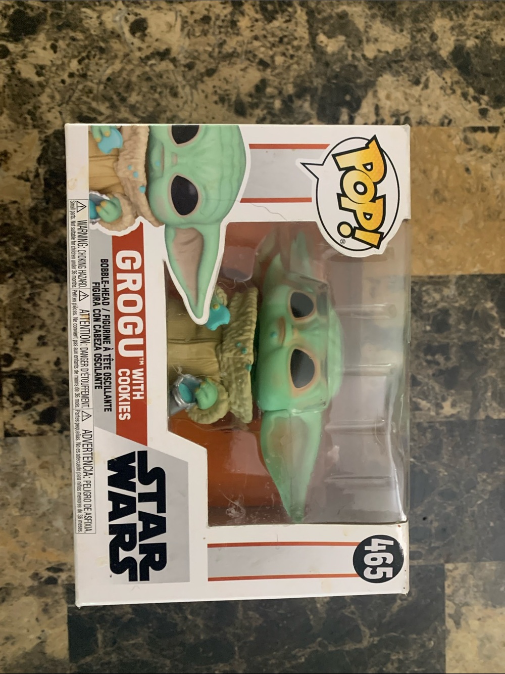 Funko Pop! Grogu with Cookies — Green and Tan Figure